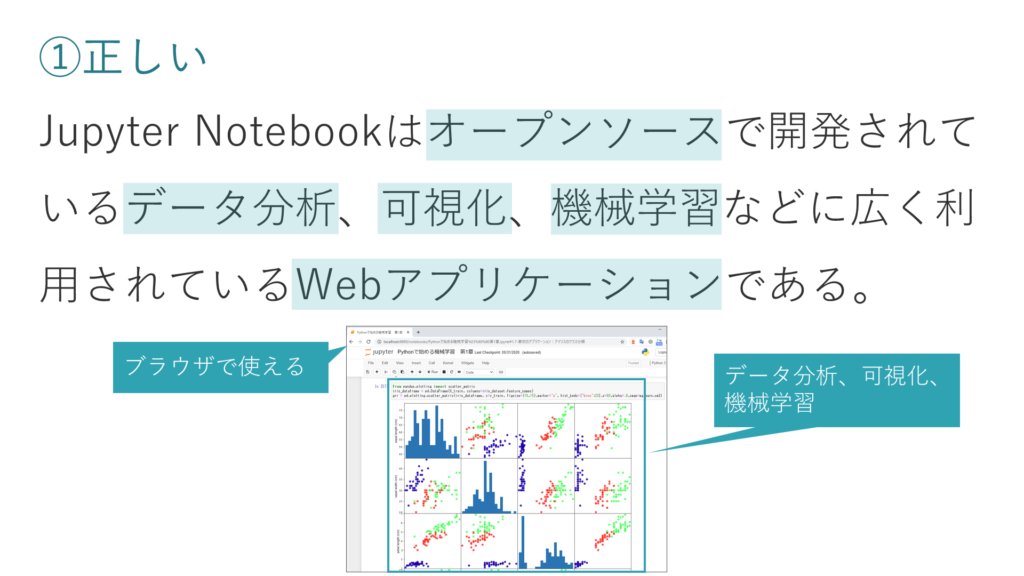 Jupyter Notebookの特徴